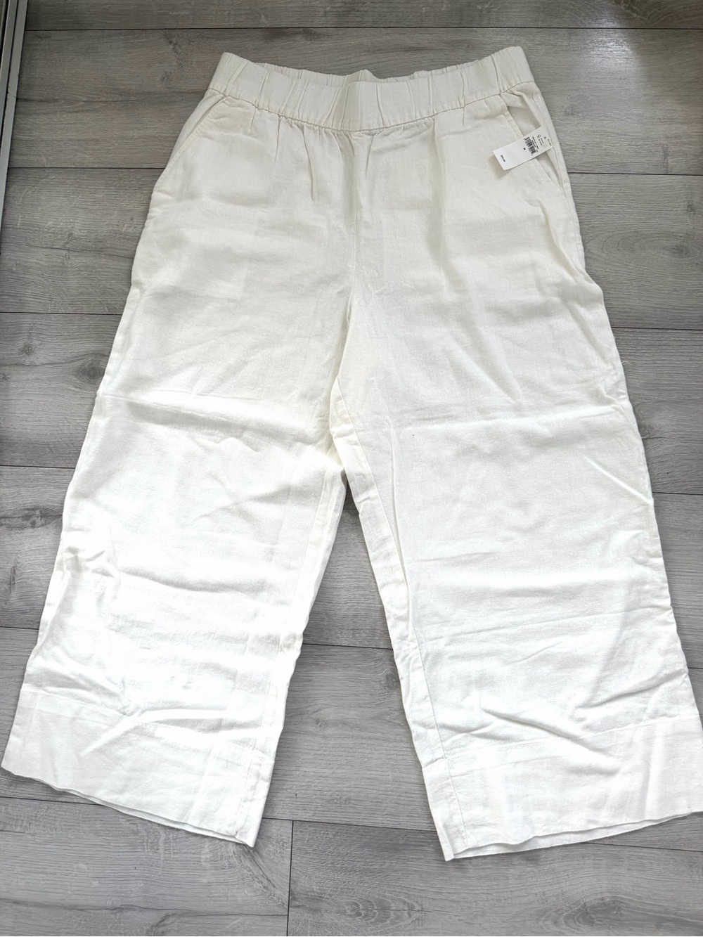 Gap Women's Off-White Wide-Leg Chinos